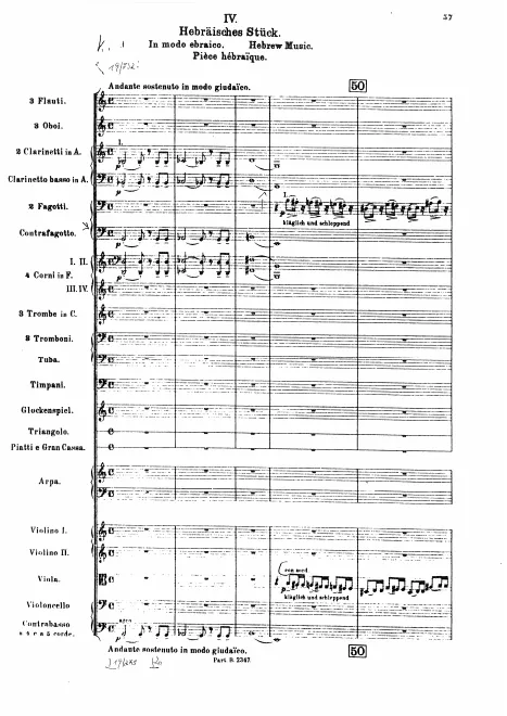 IV. Hebräisches Stück (Hebrew Music)