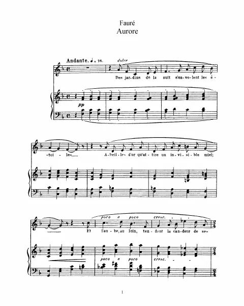 Complete Score (keys for medium/low voice)