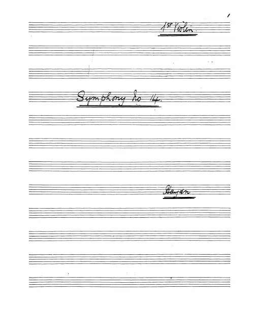 Violins I