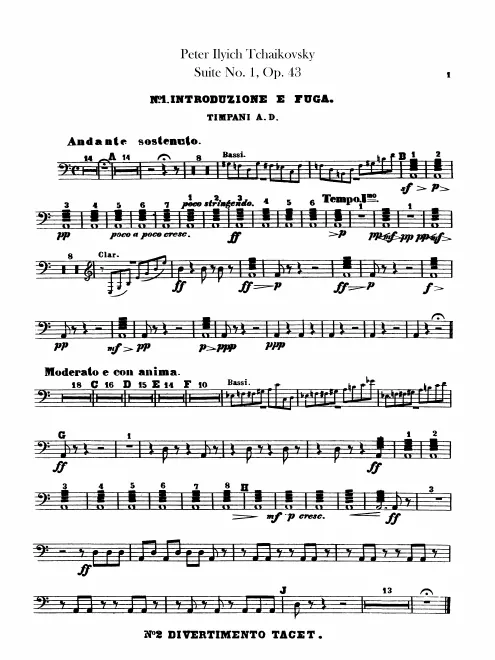 Timpani, Glockenspiel/Triangle