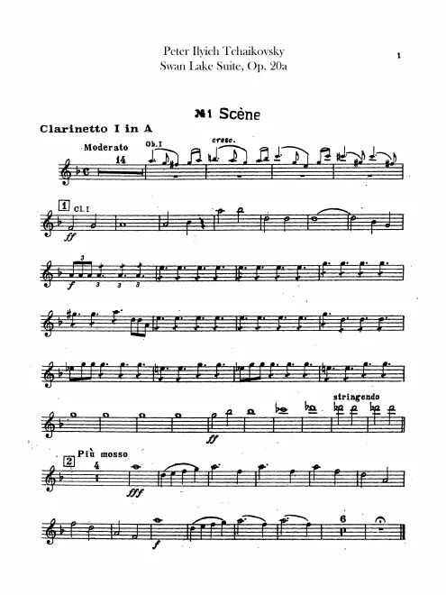 Clarinet 1, 2 (A)