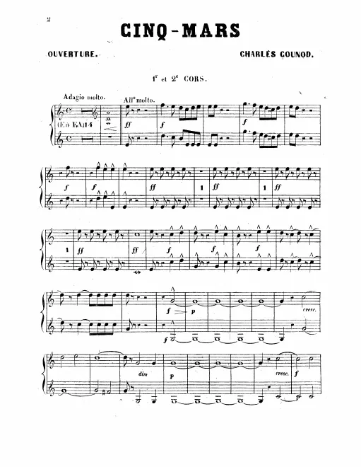 Horn 1/2 (F), 3/4 (D)