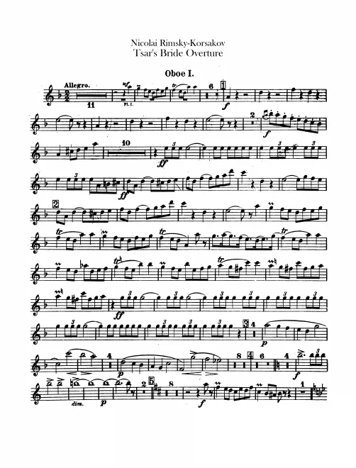 Oboe 1, 2 (also English Horn)