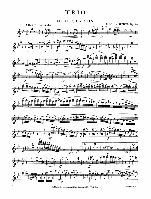 Flute (or Violin)