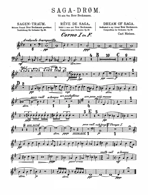 Horn 1, 2, 3, 4 (F)
