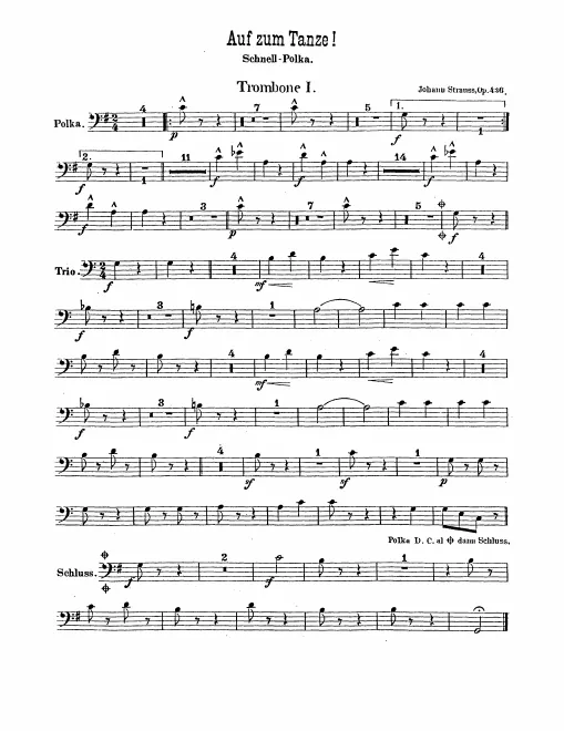 Trombone 1, 2, Bass Trombone
