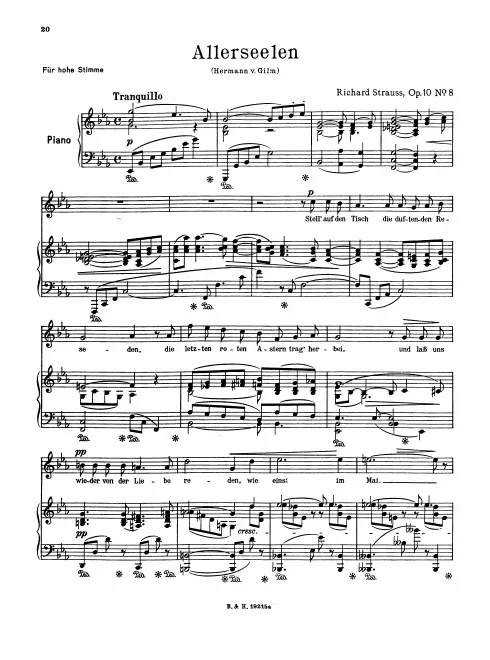 Complete Score (original / high voice, )