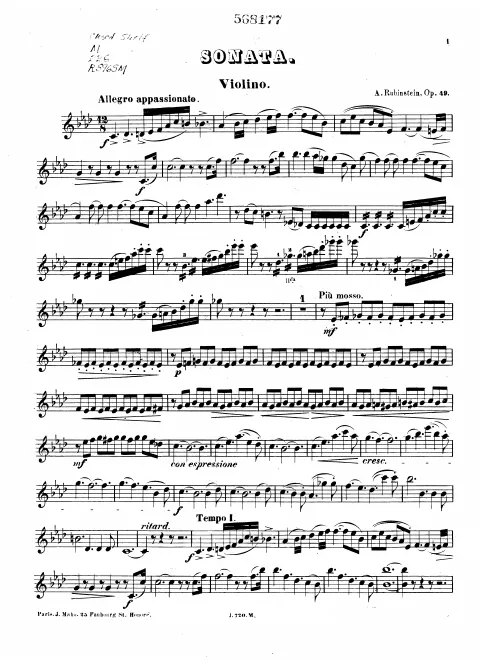 Violin Part (alternate)