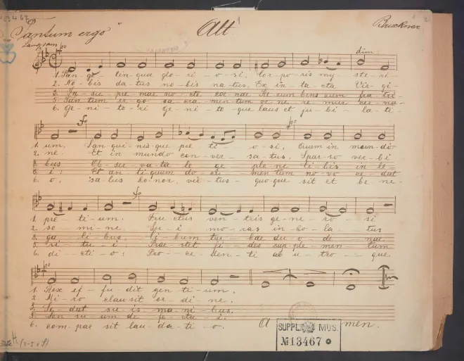 3. Tantum ergo in - Incomplete Parts (missing Soprano)
