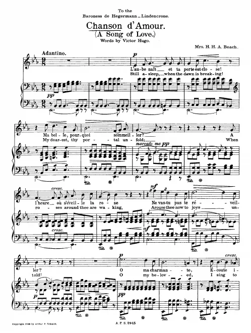 1. Chanson d'amour
