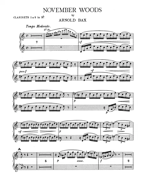 Clarinet 1/2, 3, Bass Clarinet (B)