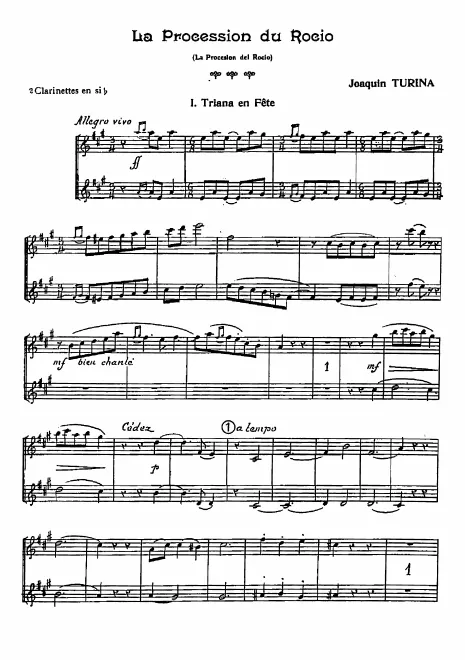 Clarinet 1/2 (B♭)