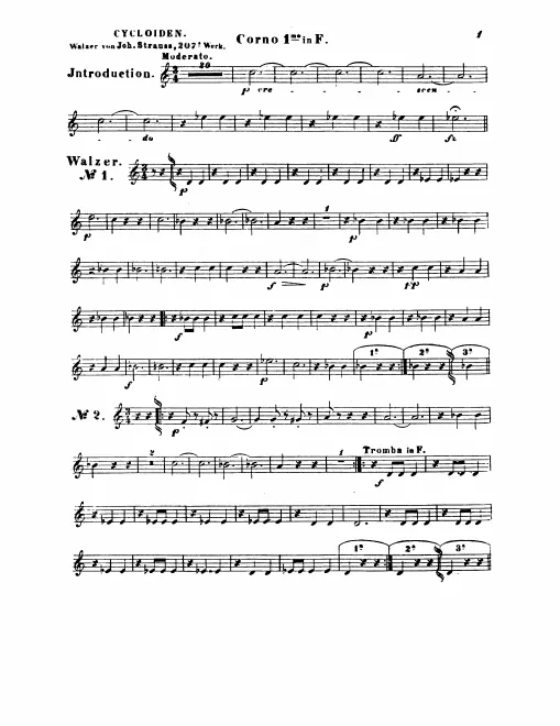Horn 1, 2, 3, 4 (F)