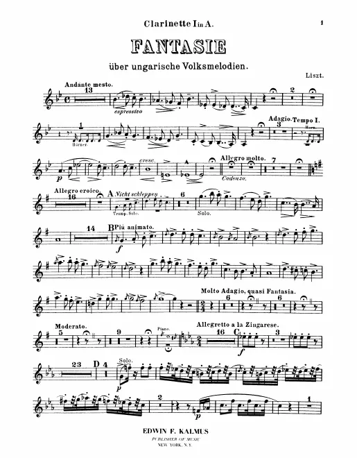 Clarinet 1, 2 (A)