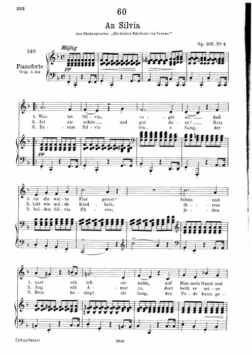 Complete Score (Low Voice, transposed to )