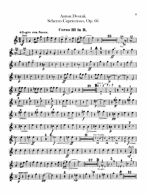 Horn 3, 4 (B)