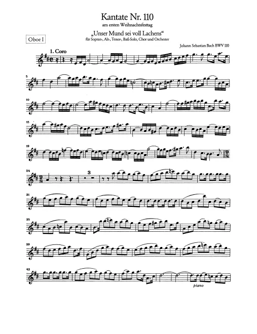Oboe 1, 2, 3, Oboe d'amore, Oboe da caccia (or English Horn)