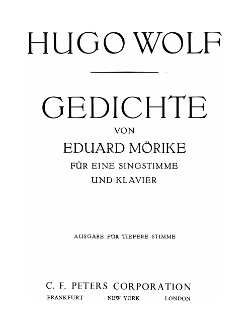 Volume 1 (Low Voice)