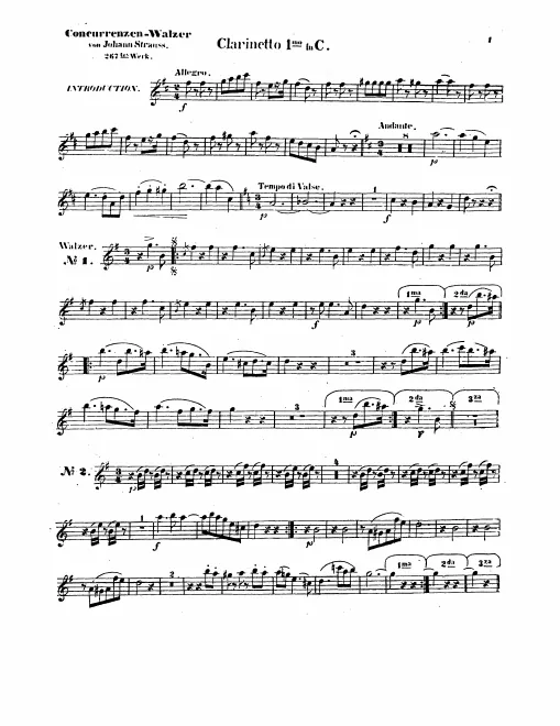 Clarinet 1, 2 (C)