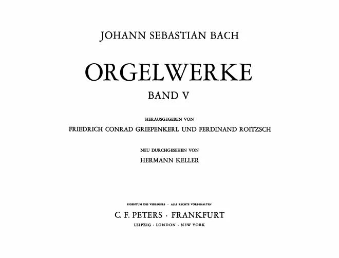 Band V (rev. Keller 1952)