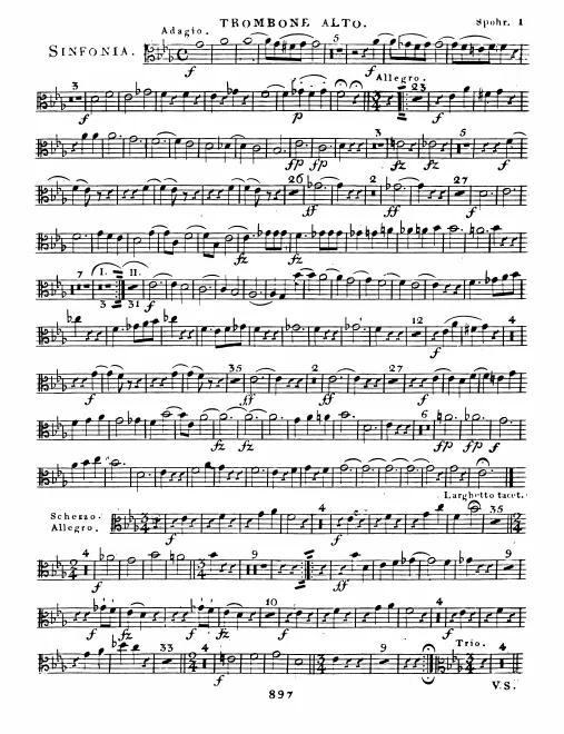 Trombone 1, 2, 3 (Alto, Tenor, Bass)