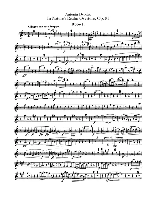Oboe 1, 2, English Horn