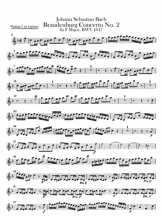 Violins I, II