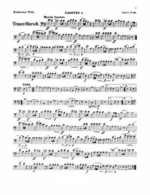 Bassoon 1, 2, Contrabassoon*