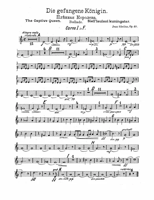 Horn 1, 2, 3, 4 (F)