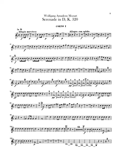Horn 1, 2 (D/G)