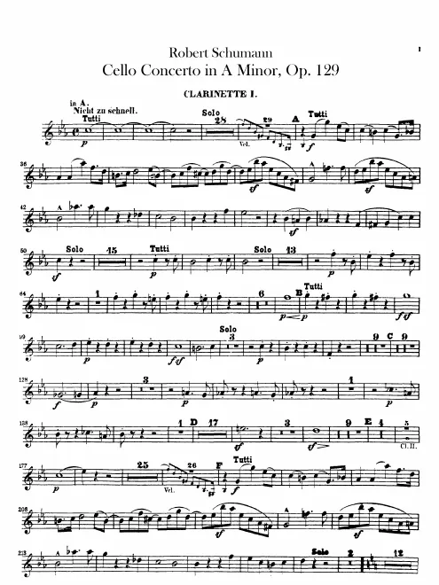 Clarinet 1, 2 (A)