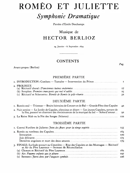 3/I. Roméo et Juliette, H 79