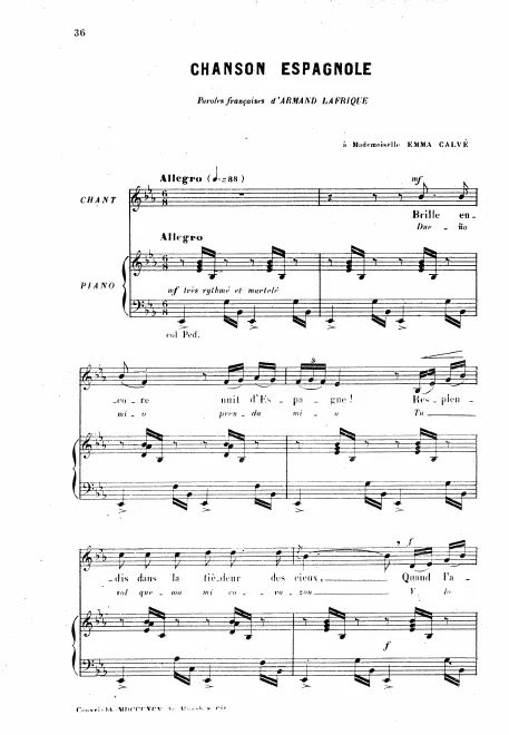 Complete score (low voice, )