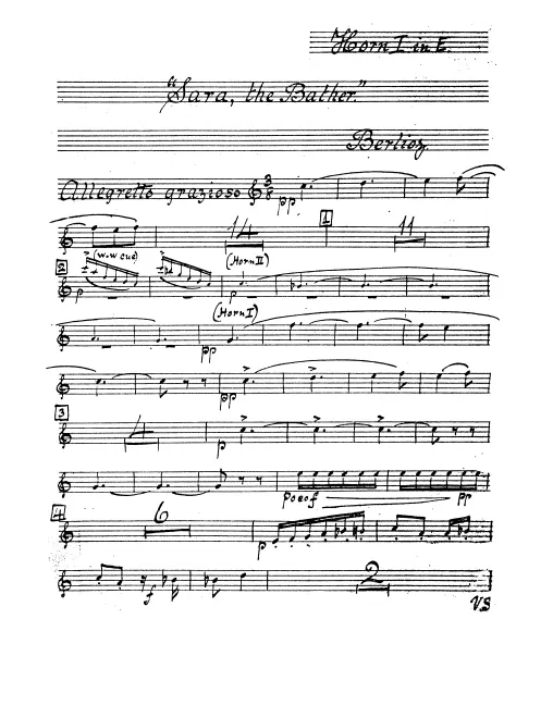 Horn 1, 2, 3 (E, A basso)