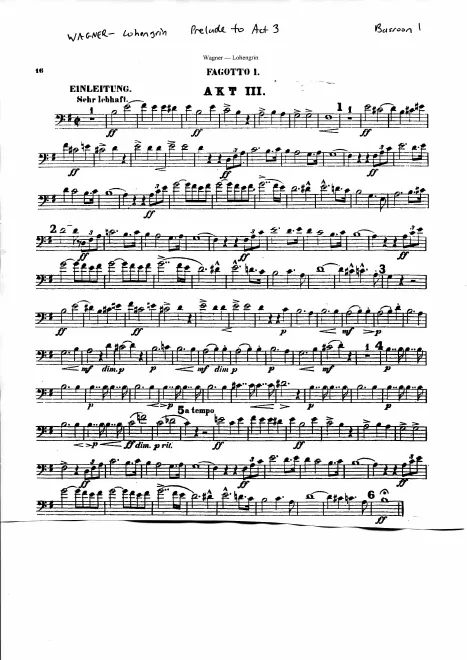 Bassoon 1, 2, 3