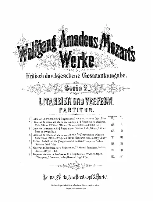 2. Litaneien und Vespern