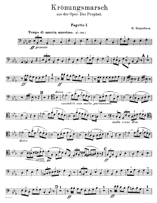 Bassoon 1, 2, 3, 4