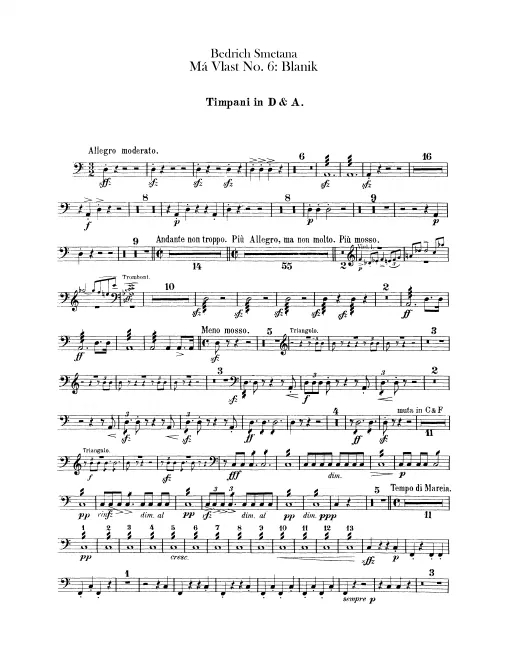 Timpani, Cymbals, Triangle