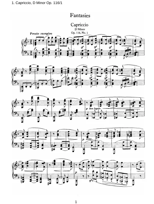 1. Capriccio