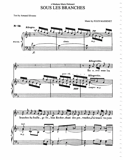 Complete Score (F Major: medium voice and piano)