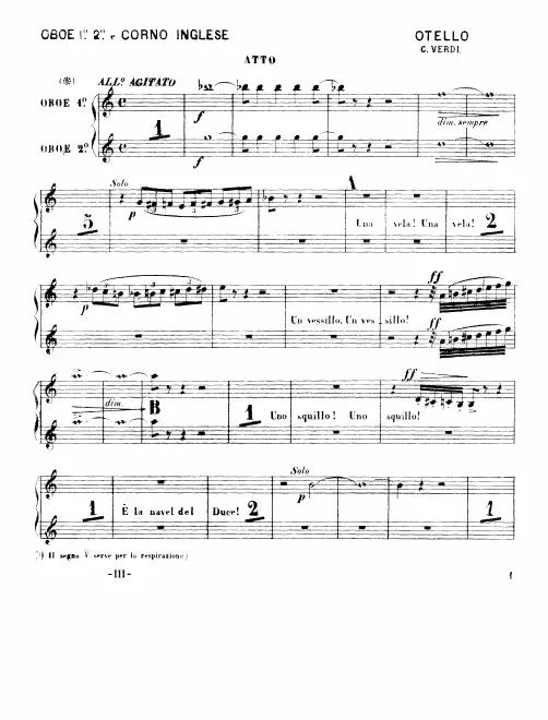 Oboe 1/2, English Horn