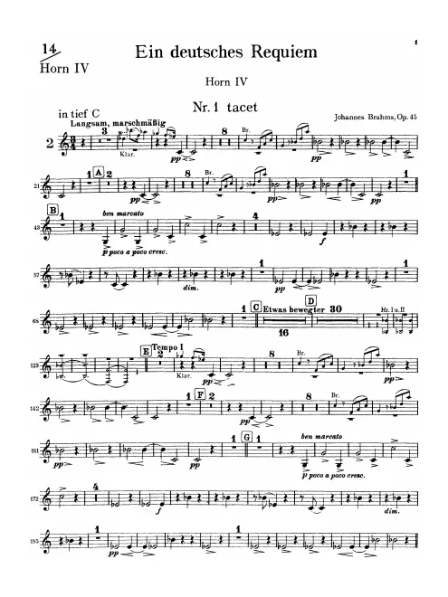 Horn 4 (C basso, F, B basso, E)