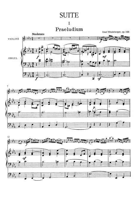 Complete Organ Score, Violin Part