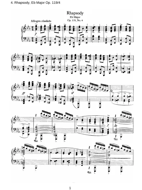 4. Rhapsodie in