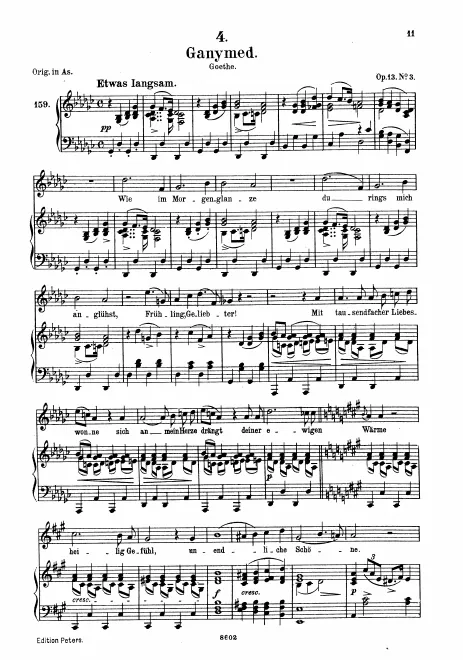Complete Score (medium voice, transposed to )
