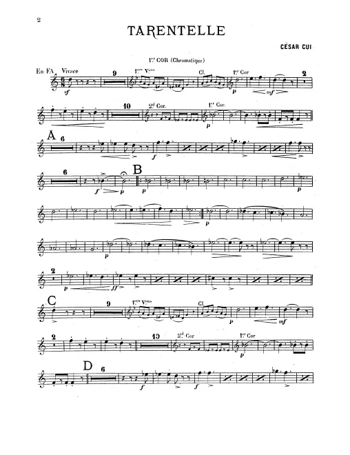 Horn 1, 2, 3, 4 (F)