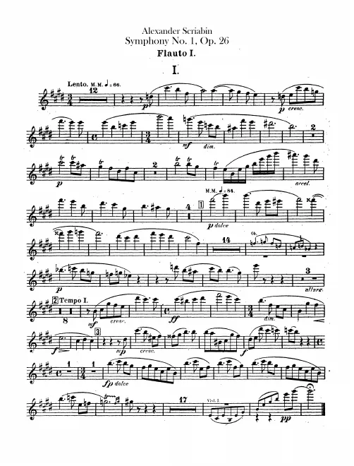 Flute 1, 2, 3 (also Piccolo)
