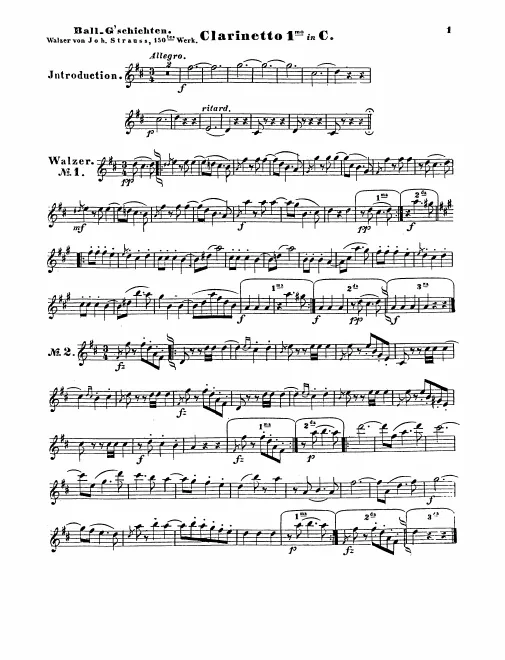 Clarinet 1, 2 (C)