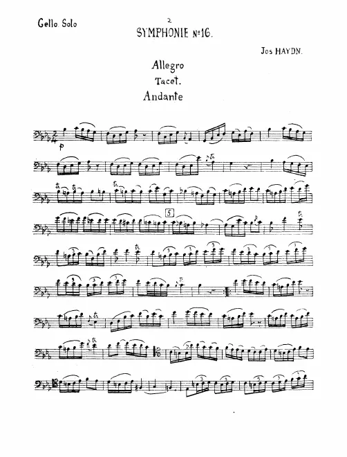 Cello solo