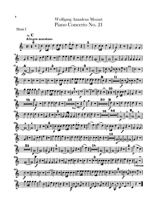 Horn 1, 2 (C, F)